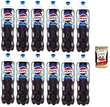 Italian Gourmet Pepsi Twist Zitronengeschmack 12x1,5L, Kohlensäurehaltiges Cola-Getränk mit Zitrone, Vorratspack 18L, PET-Flaschen, Ideal für Partys, Familie & Mixgetränke + Italian Gourmet Polpa