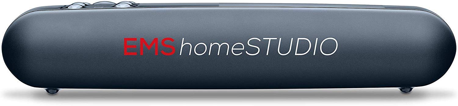 Beurer EM 95 EMS homeSTUDIO électrostimulateur musculaire, appareil d'entraînement EMS haut de gamme pour la maison avec app et Virtual Coach, brassards et électrodes inclus