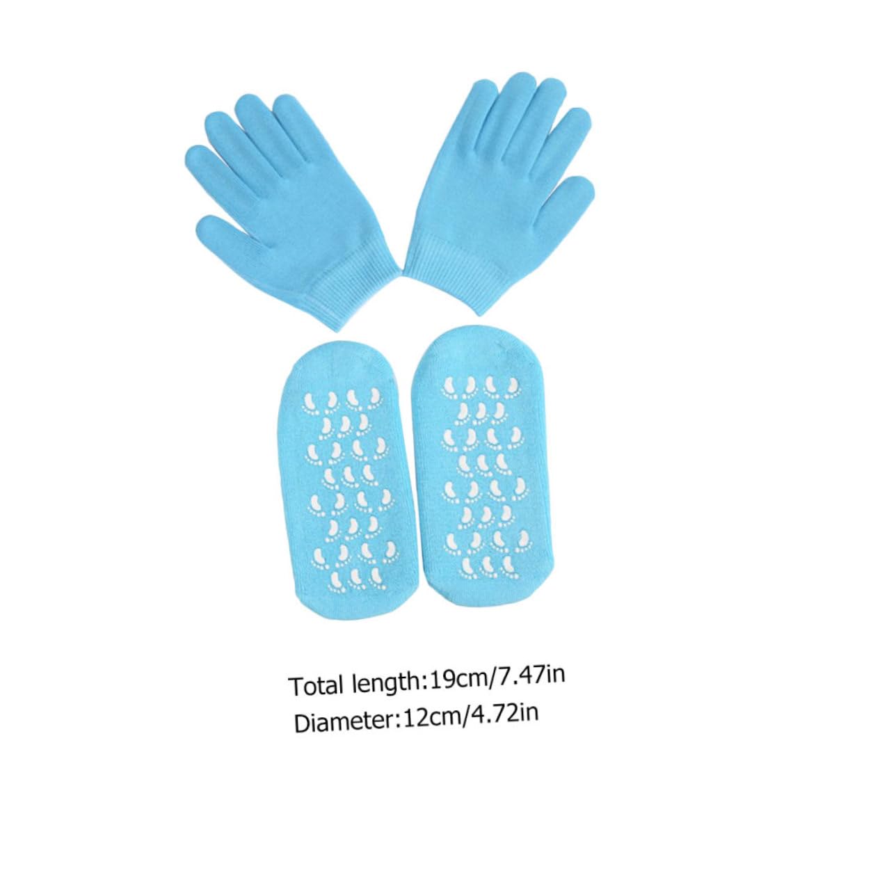 Gatuida Guanti Idratanti in Gel Per La Cura Delle Mani e Piedi, Set Da 2 Calzini, Trattamento Pelle Secca e Screpolata, Kit Benessere Per Spa e Uso Domiciliare