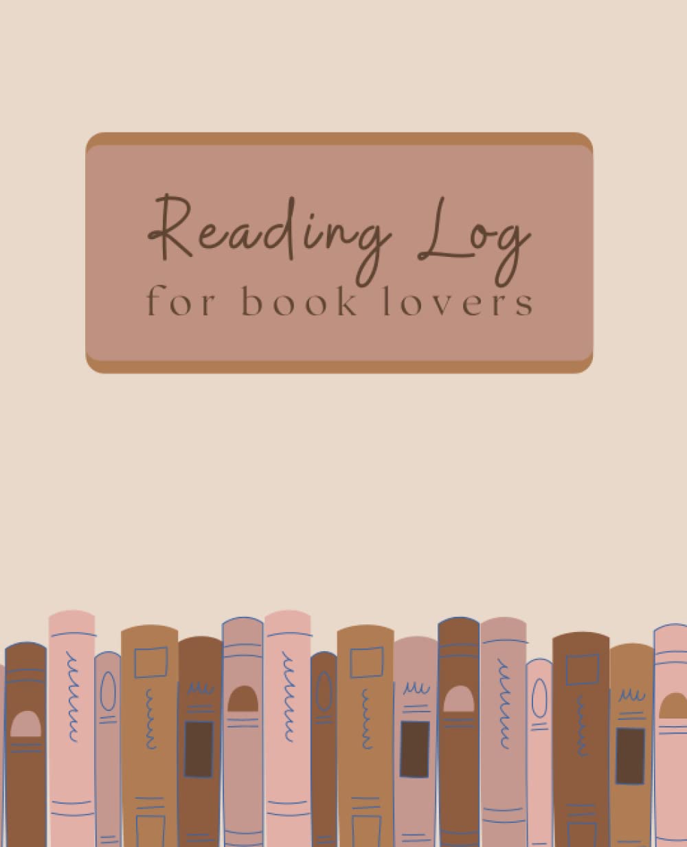 Reading Log for Book Lovers: A Guided Reading Journal, Cute Composition-Size Notebook (7.5" x 9.25") with Guided Pages for 100 Book Reviews