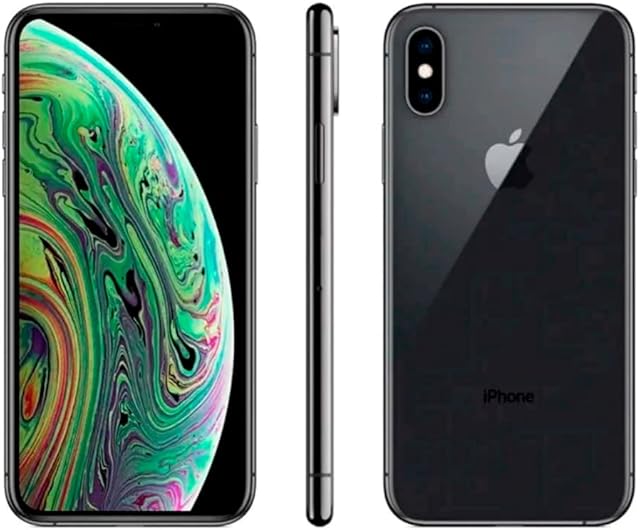 Apple iPhone XS, 64GB, Space Gray - Fully Unlocked (Renewed)