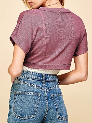 Image of Lock and Love Women's Versatile Open Front Lightweight Short Sleeve Bolero Shrug