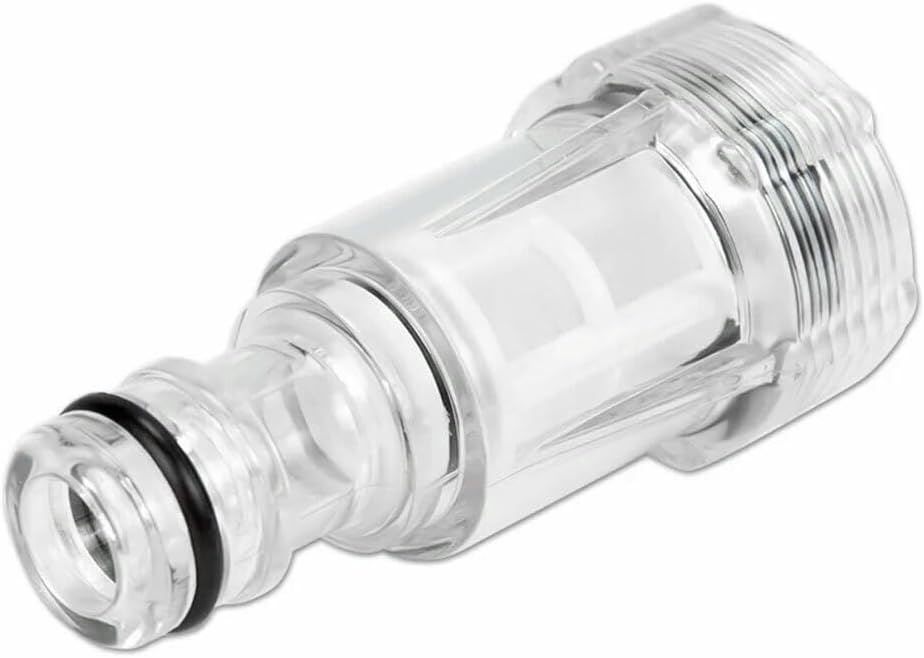 Low-Pressure Inlet Water Filter, 3/4" Garden Hose Female x 3/8" Quick Connect Male, Sediment Screen for Pressure Washers, Protects Pump from Dirt & Debris, Max 150 PSI