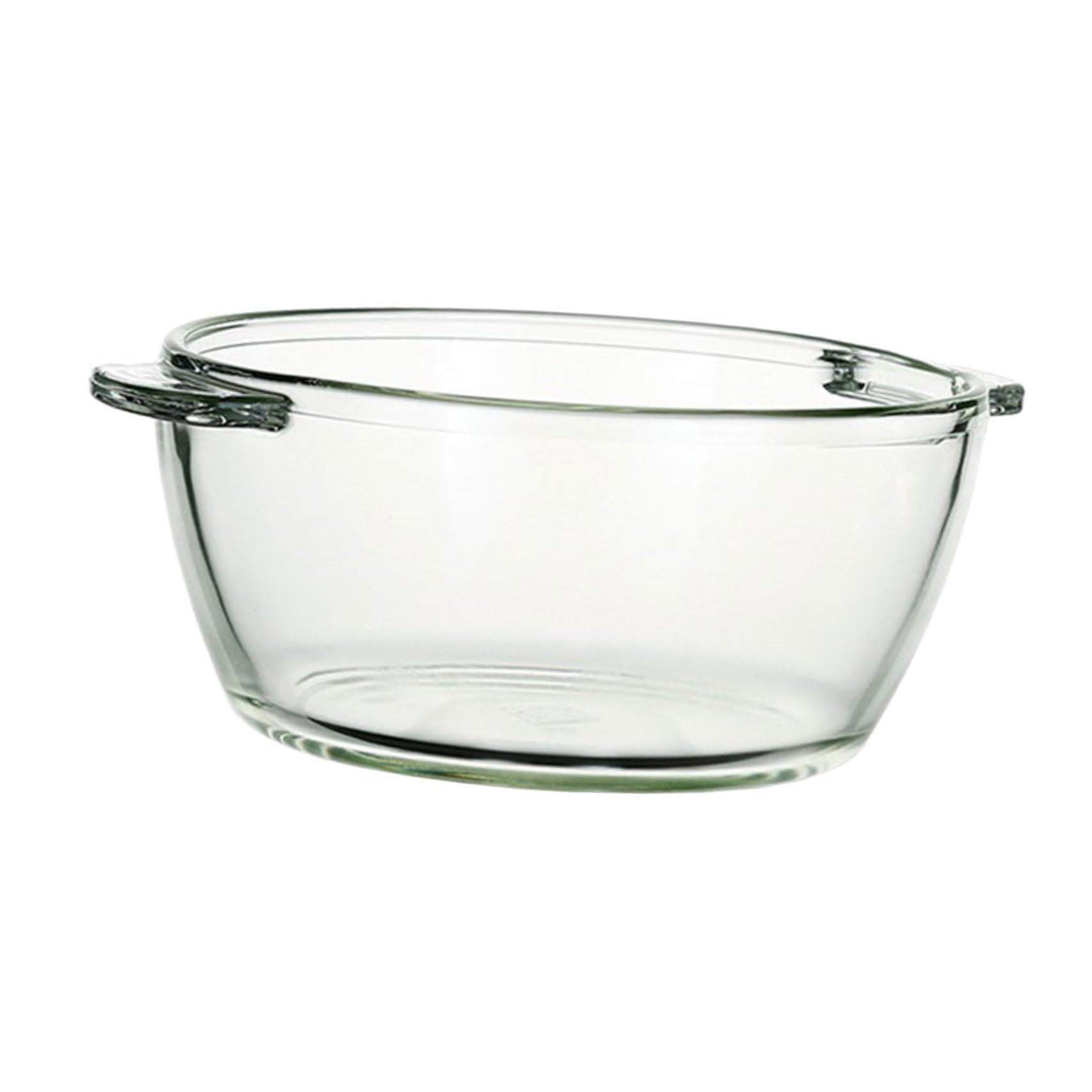Grand saladier multifonction en verre résistant 1L avec poignée ergonomique
