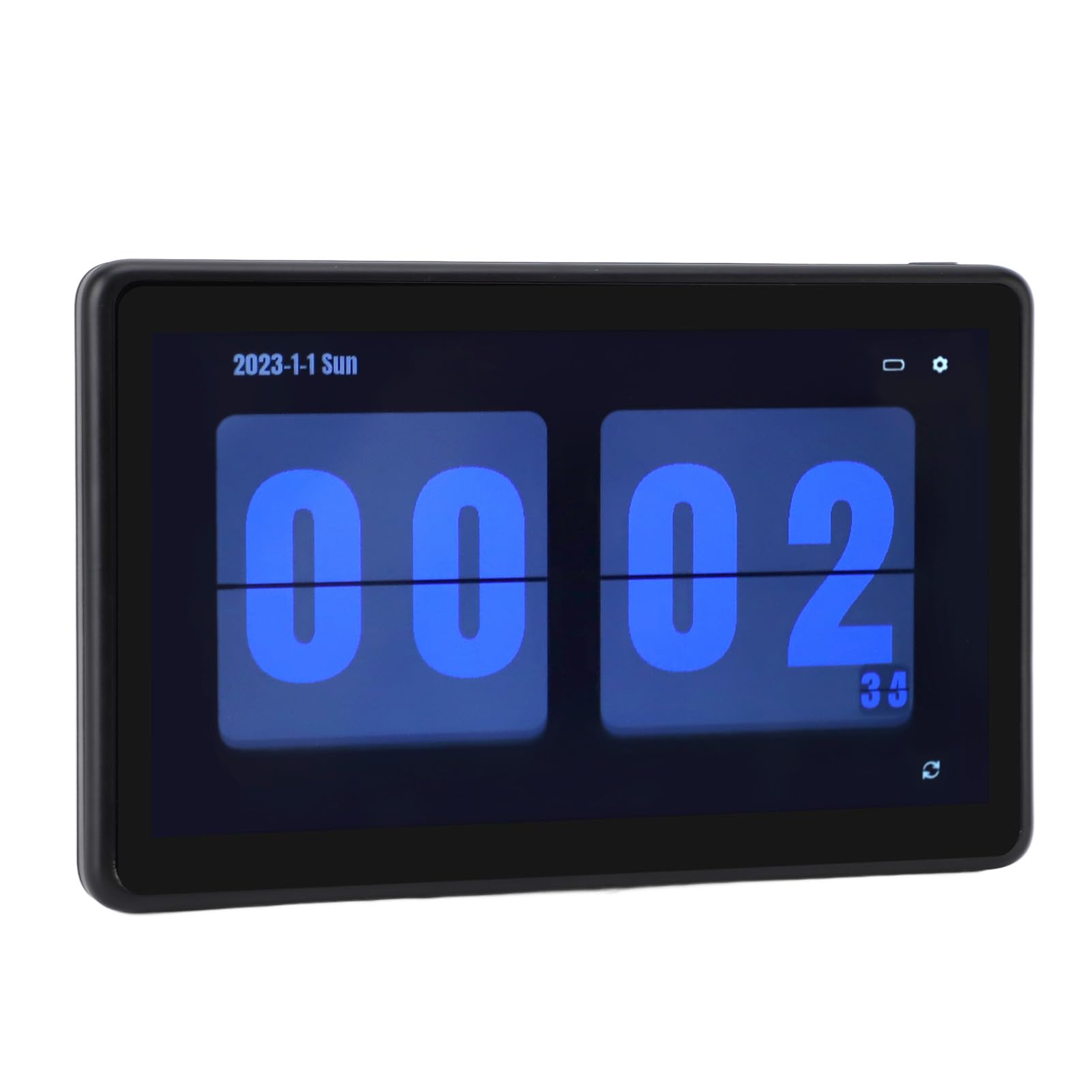 Fafeicy Wireless LCD Digital Flip Clock z domową prognozą Pogody Użyj Wielofunkcyjnego Cyfrowego Zegarka Komputerowego