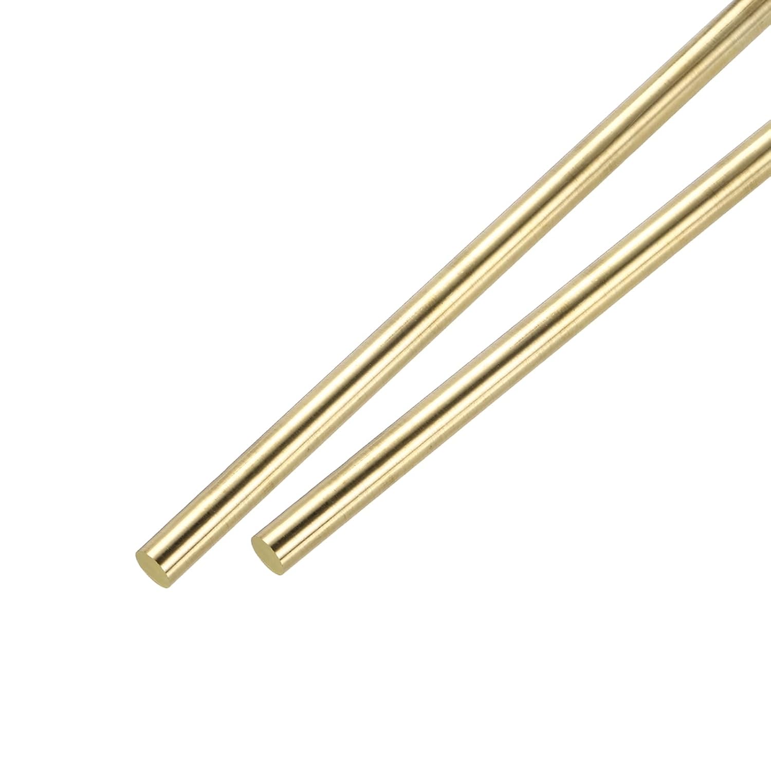 uxcell 13mm x 300mm Brass Round Rod, Metal Solid Shaft Rods Lathe Bar Stock for DIY Crafts Model Car Helicopter Airplane 2pcs