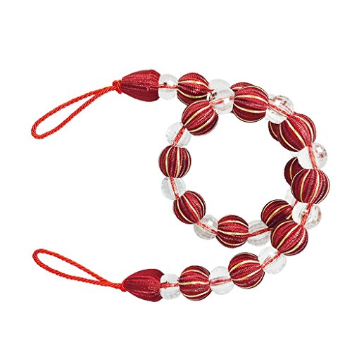 Tubayia - 1 par de alzapaños Modernos de Cristal para Cortinas, para Dormitorio, salón