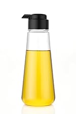 HomeWiz Plastic Oil Dispenser 500 ML Cooking Oil Dispenser Bottle Oil Container | Slide Top | Kitchen accessories items for home | Oil Dispenser 500 ML steel | Oil bottle for Kitchen