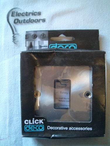 CLICK DECO VICTORIAN SATIN CHROME 1 GANG SINGLE SWITCH APERTURE VPSC401BK