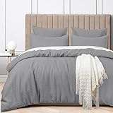 PHF Waffle Weave Duvet Cover Set King Size, 3PCS Washed Microfiber Boho Comforter Cover Set, Ultra...