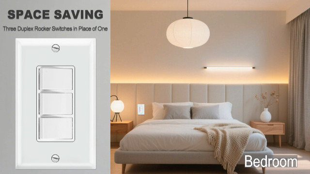 Amazon.com: Heschen 1 Pack Triple Rocker Switch, 15Amp, 125