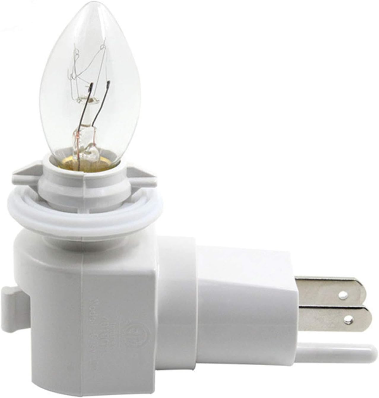 Plug In Night Light Module, White Plastic, Great for Making Your Own