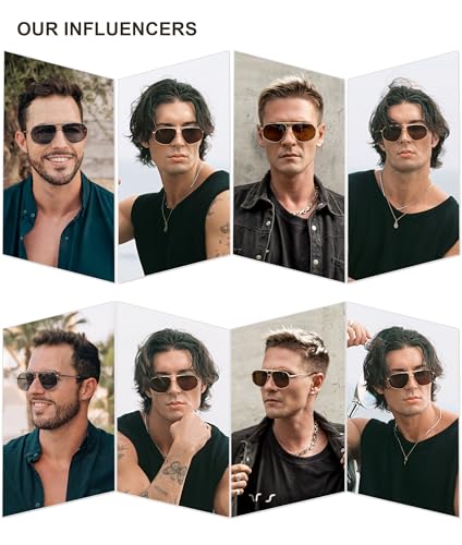 SOJOS Retro Hexagon Aviator Sunglasses for Women Men Trendy Vintage UV400 Protection Shades SJ12004