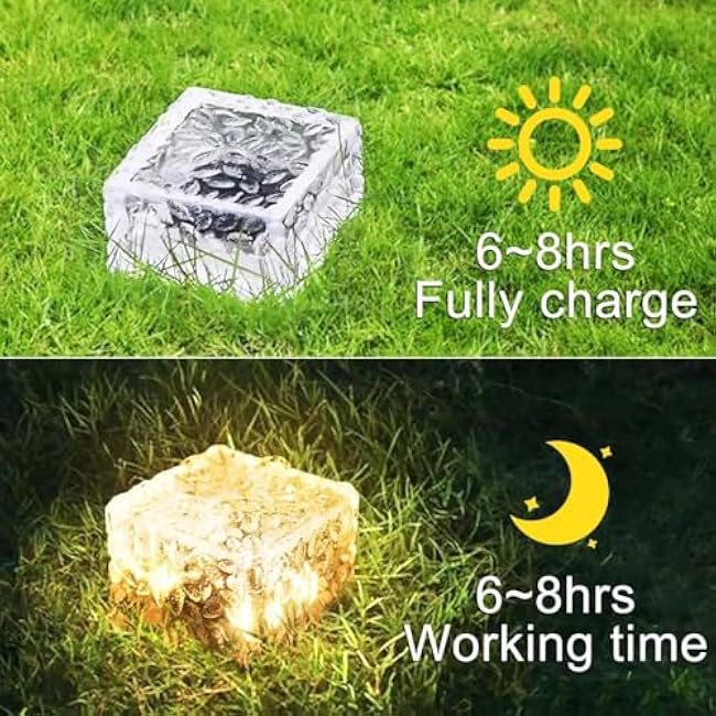 Solar Outdoor Lights - 3 Pack Solar LED Landscape Lights for Garden, Courtyard, Pathway and Christmas Festives