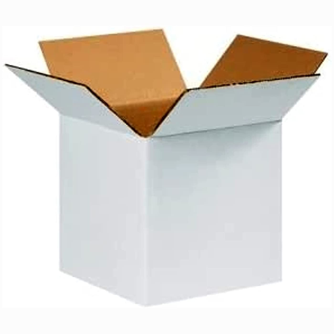 Topstar Corrugated small white Gift box for Ecommerce packing, Size 20x16x16cm (25)