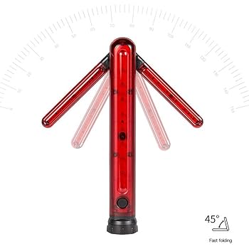 折りたたみ式赤LEDライト 折りたたみ式赤LEDライト