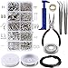 ManYee Kit Creazione Gioielli Principiante I Kit di Accessori di Gioielli Include Pinza, Pinzette, Metro A nastro,DIY per artigianato,come collane, orecchini, bracciali e altro,argento