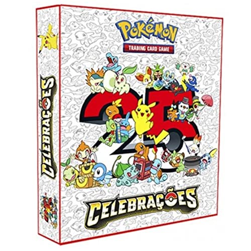 Álbum Pokémon pasta tipo Fichário para Cards - CELEBRAÇÕES 25 ANOS (sem folhas)