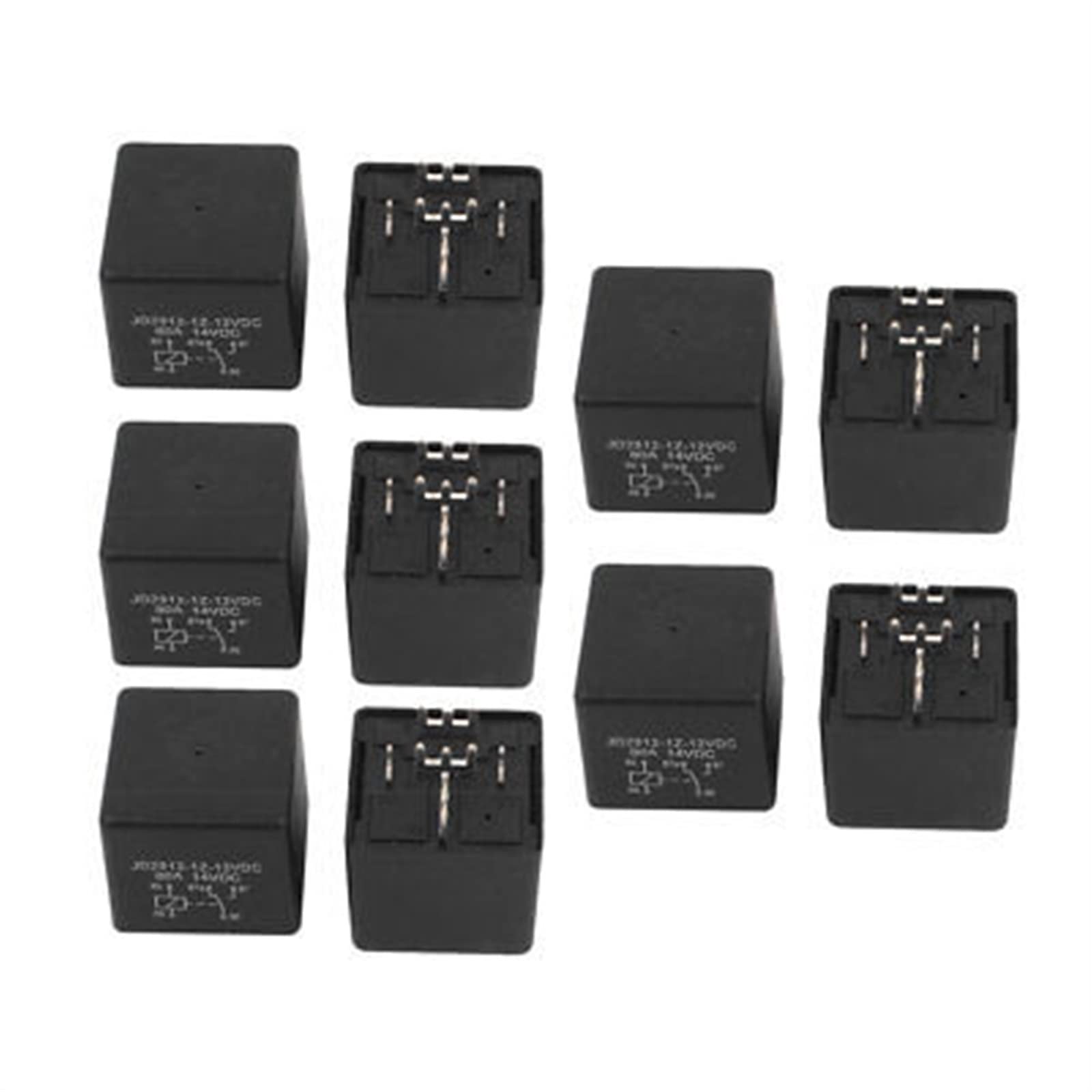 Parti e ricambi Bobina CC 12V 80A 5 pin SPDT Relè di potenza for sicurezza auto veicolo 10 pezzi