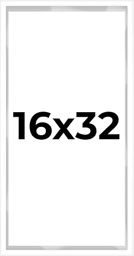 Miniatura 58 de Caja de sombra de 5 x 10 pulgadas, marco contemporáneo blanco – Tamaño interior 5 x 10 x 1 pulgada de profundidad – Este marco blanco está hecho