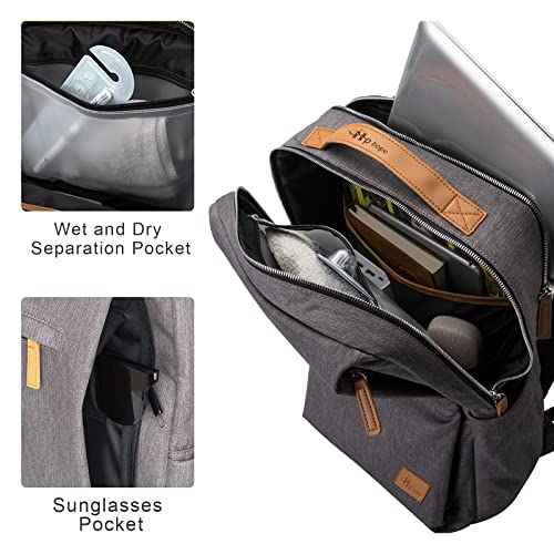 Hp hope Laptop Backpack for Women, 15.6 Inch Work Backpack with USB Port, Water Resistant Backpack for Travel, College, Commuter, Business 5