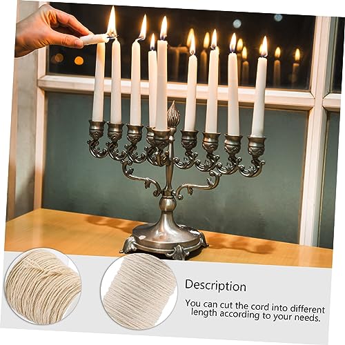 Kit para hacer velas con mechas de algodón 2 rollos 60m miniatura 5