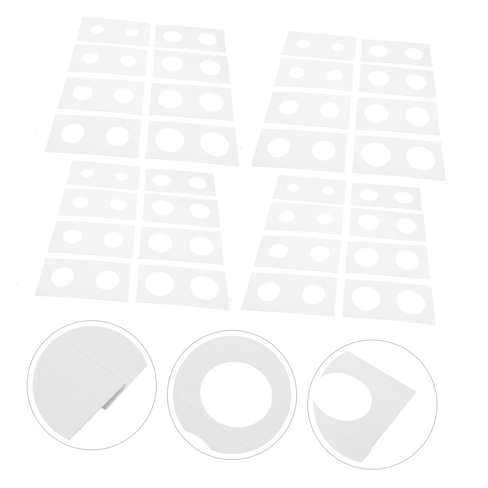 400 Piezas de Portamonedas de Cartón Blanco para Proteger y Almacenar Monedas de Cobre Tamaño 17.5mm a 31.5mm Adecuado para Coleccionistas