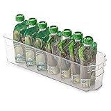Smart Design Stackable Refrigerator Bin - 4 x 15 Inch - BPA Free Plastic Resin - for Fridge,...
