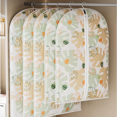 10 Packs Garment Bags for Travel and Closet Storage, Clothes Covers with Zipper for Storage Closet, Jackets, Shirts, Dresses(60 * 80cm/24 * 31in)3