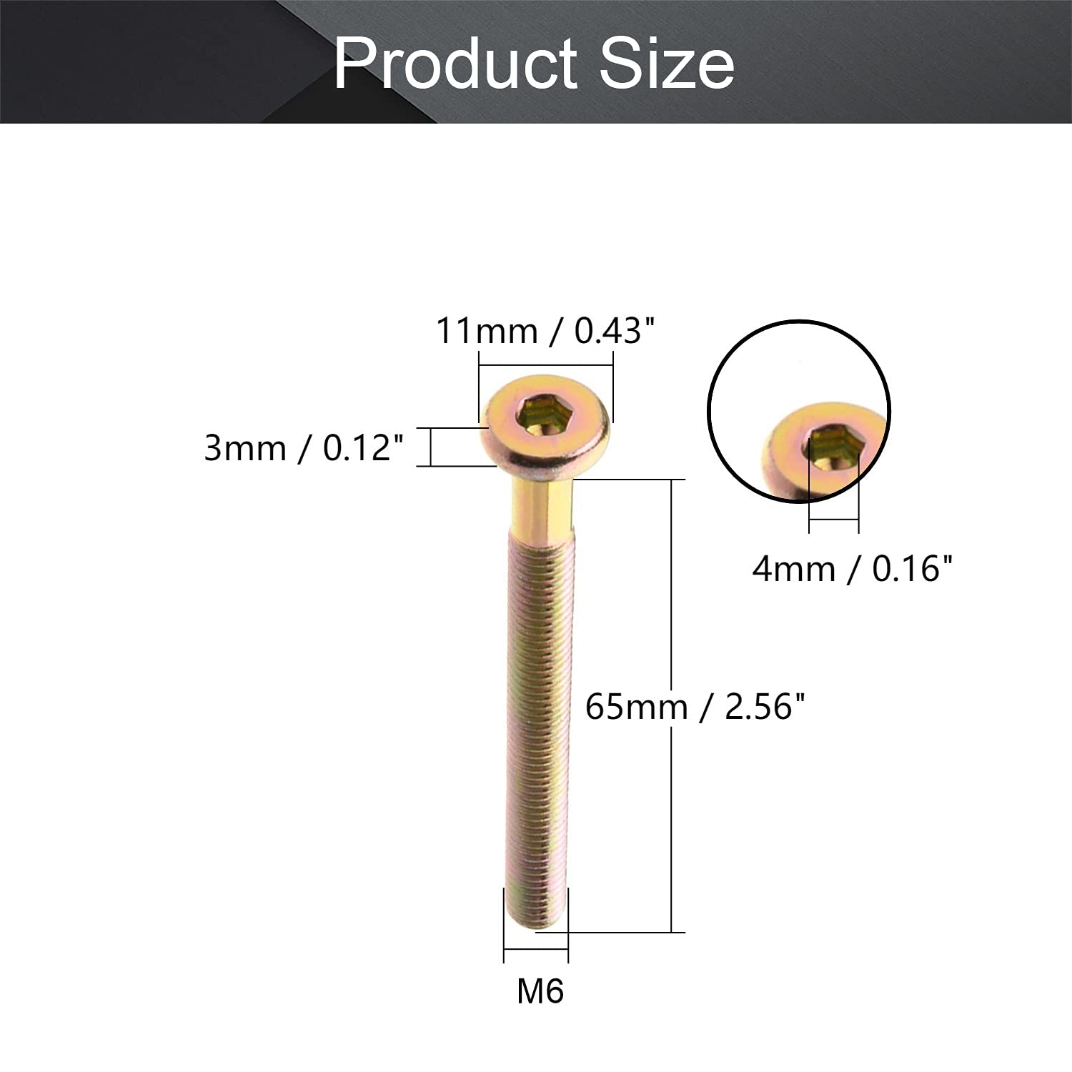10 Pz M3 M4 M5 M6 M8 CM Nero In Acciaio Al Carbonio - Foto 9