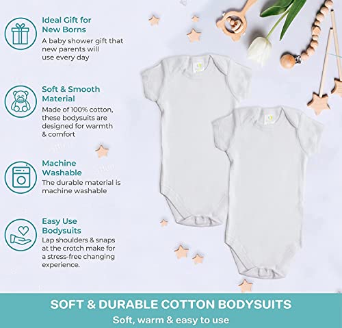 Spasilk Baby Cotton Short Sleeve Lap Shoulder Bodysuit2