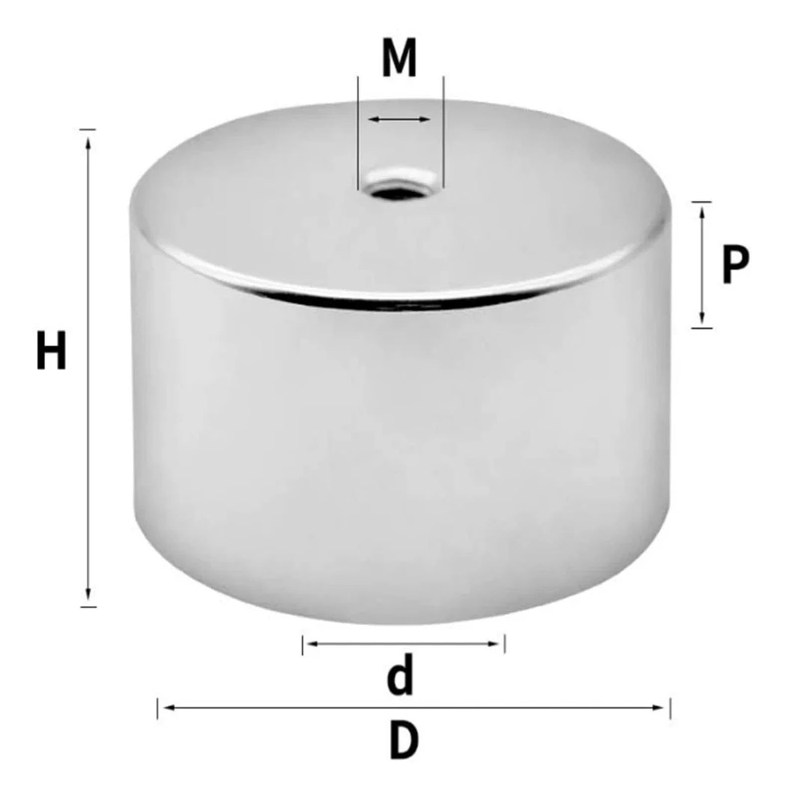 Électro-Aimant P34-P150 DC 12V/24V, Aimant d'aspiration Puissant(XRN-XP65X30,12V DC)