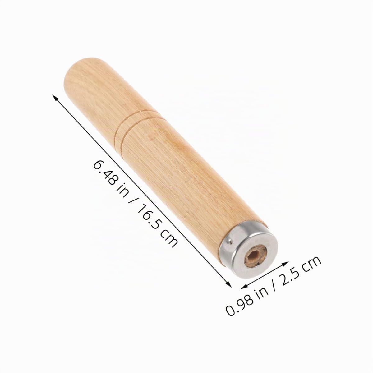 Manico Padella in Legno Massello 2 Pezzi Design Resistente al Calore Compatibile Universalmente per Pentole e Padelle in Cucina Domestica e Ristorante