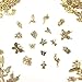 JIALEEY 200Pcs Tibetan Antique Gold Charm Mixed Pendants DIY for Bracelet Necklace Jewelry Making and Crafting