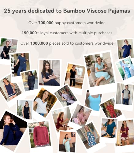 WiWi Bamboo Viscose Pajama Set — Short Sleeve & Capri — view 8