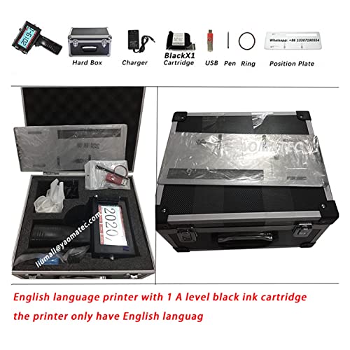 Image of 12.7mm Online QR Bar Batch Code Date Number Logo Expiry Date Label Portable Hand Jet Handheld Thermal Inkjet Printer