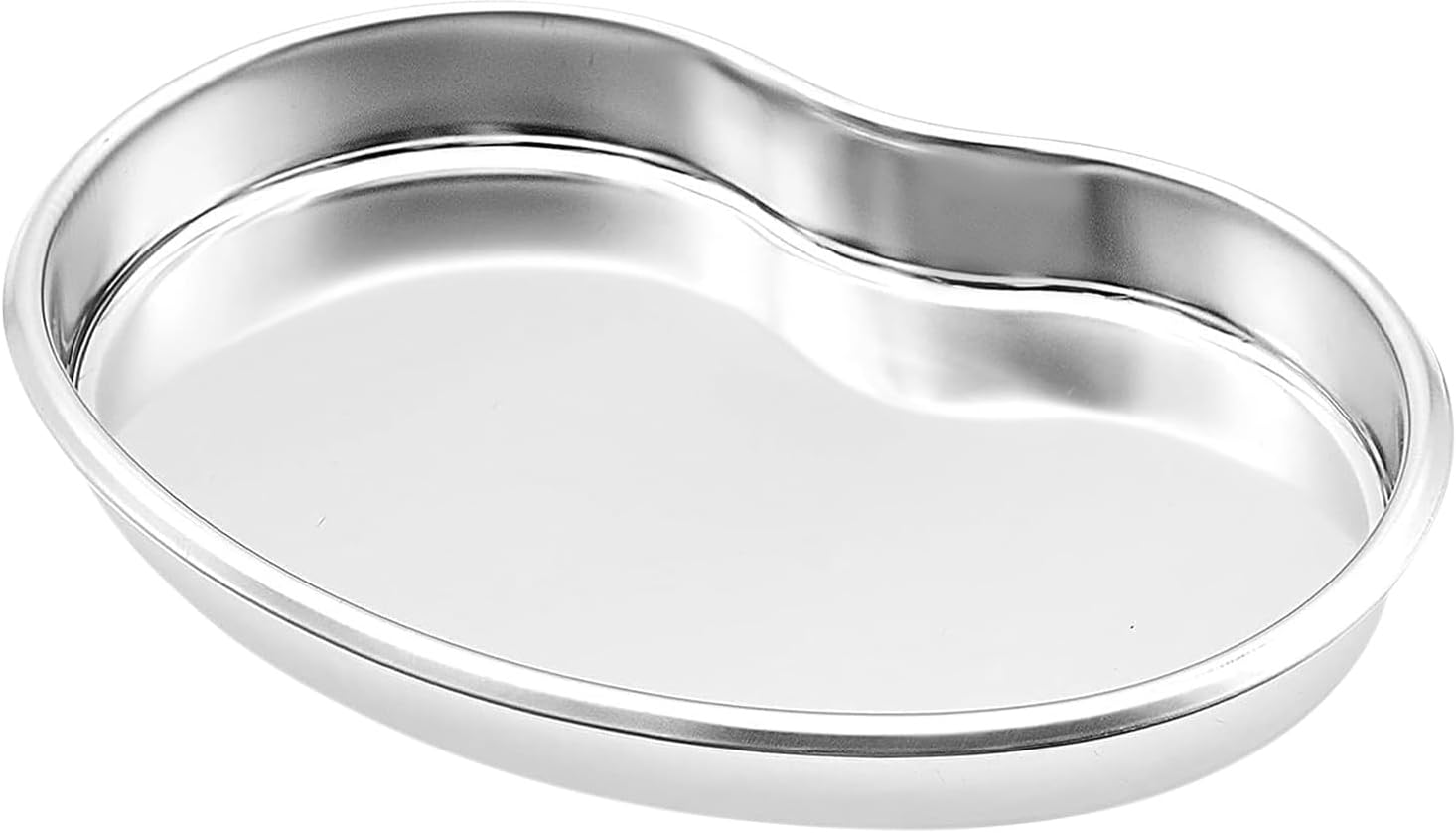Stainless Steel Kidney Tray Kidney Dishes Shaped Curved Dish Professional Surgical Dish Large Curved Metal Instrument Small Lab Instrument Tattoo Tool Trays,8.5 x 5.7 x 1 in