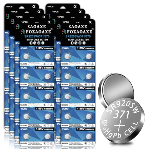 Paquete de 80 pilas SR920SW de óxido de plata miniatura 1