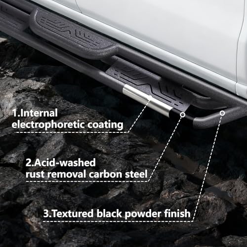 Estribos Running Boards 6.5 Pulgadas para Ford F150 F250 F350 miniatura 4