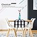 Syntus 14 x 72 inch Buffalo Check Table Runner Cotton-Polyester Blend Handmade Black and White Plaid for Family Dinner, Outdoor or Indoor Parties, Thanksgiving, Christmas & Gathering