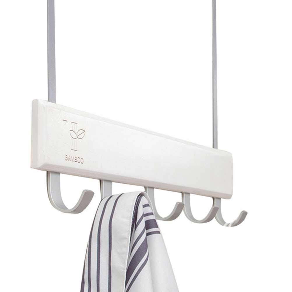 ISCBAFYX Perchero Ganchos para Puertas Perchero Multifunción Perchero de Madera Perchero para Puerta Perchero para Colgar en la Pared para Pantalones de Tela Sombrero Toalla//40 * 30 * 3,5 Cm