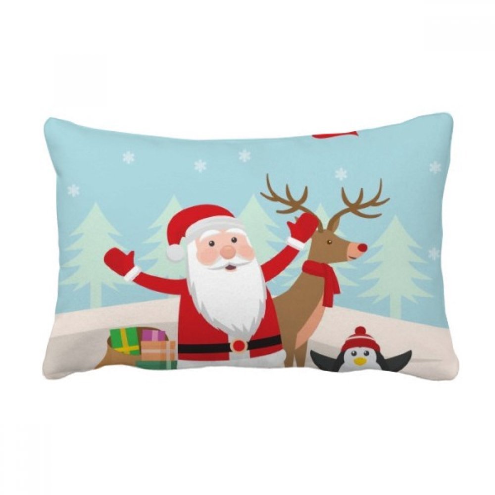 Coussin de Noël multicolore 16x24 pouces avec insert pour canapé