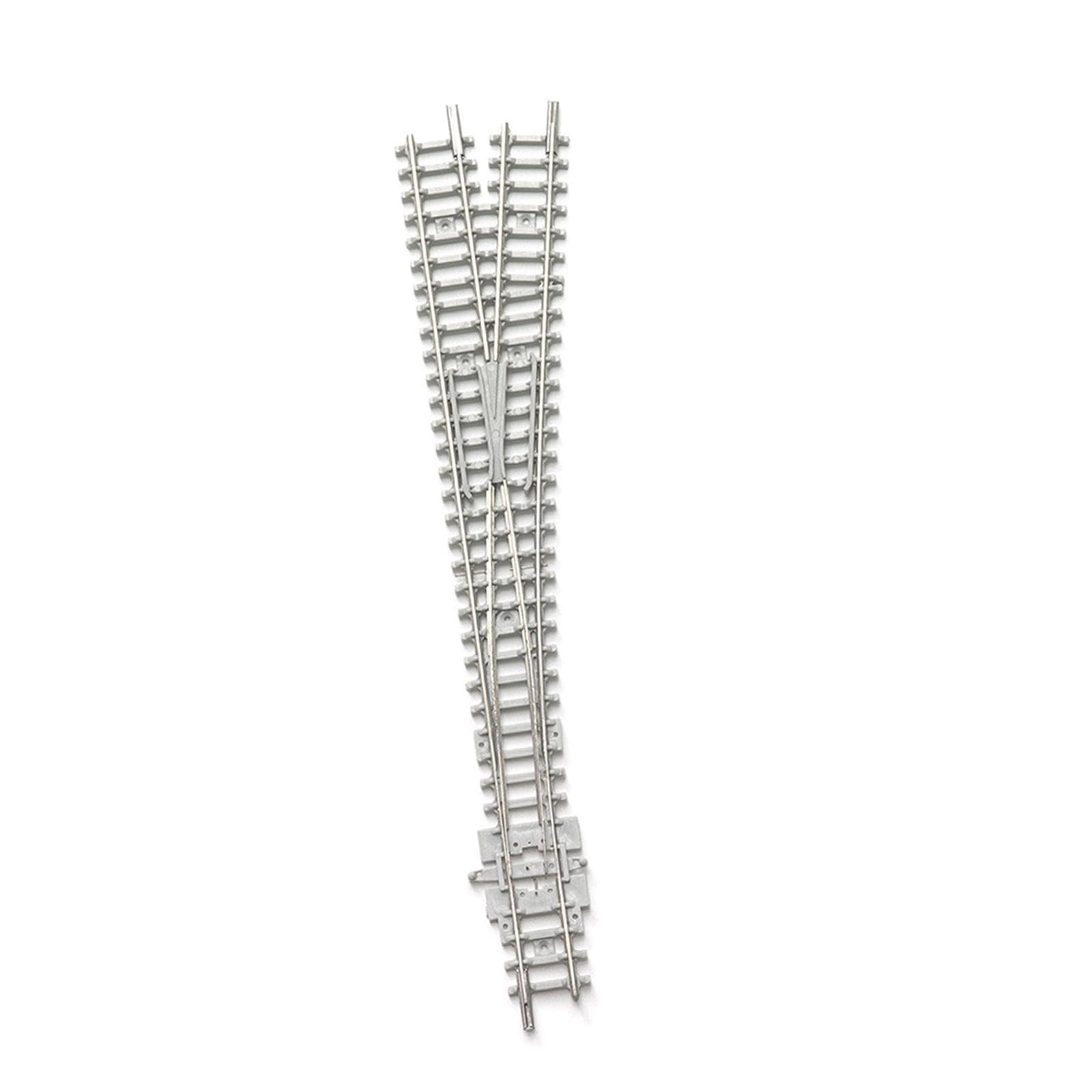MagiDeal Modelo de Tren, Carril de desvío, Escala N, Calibre 0,9 cm, 19 cm x 1,65 cm, Aspecto Realista, Resistente, Escala 1/160, Cambiar a La Derecha