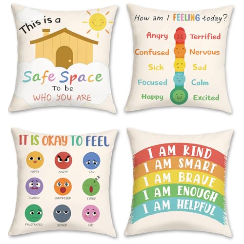 COZZSNUGE Calming Corner Cushion Covers Sun...