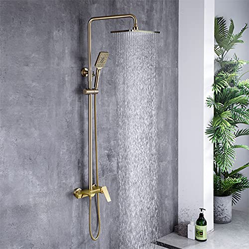 Robinet de douche à poignée unique anti-calcaire avec douchette 3 modes polyvalente - 4