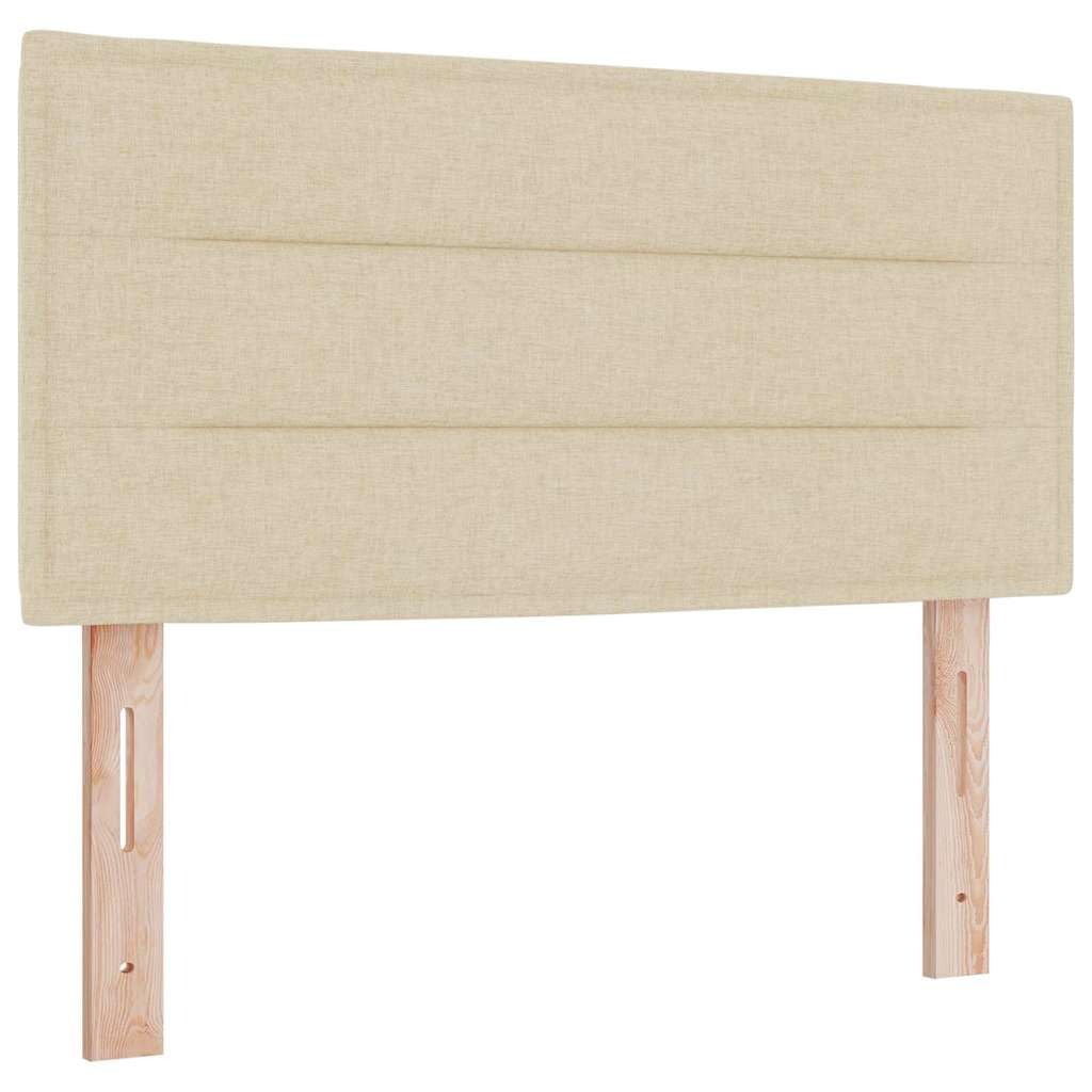 vidaXL Tête de lit Crème Tissu