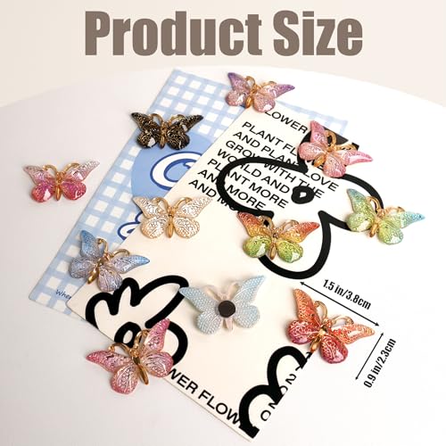 24 Imanes Decorativos en Forma de Mariposa para Refrigerador miniatura 3