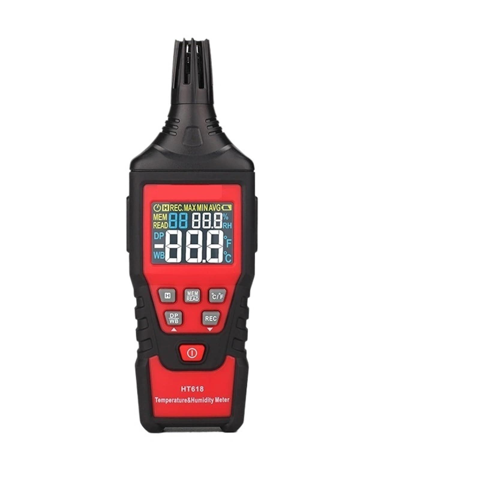 Amrttwy 1 Moisture Meter, Moisture Meter, Digital Psychrometer Thermometer Hygrometer With Backlight Temperature And Humidity
