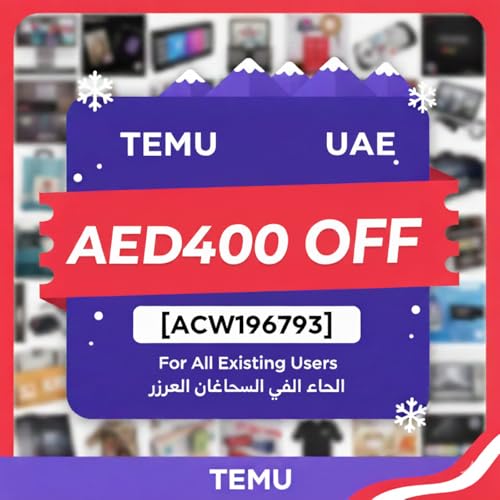 UAE Temu Discount Code AED400 off [acw196793] For All Existing Users cover art