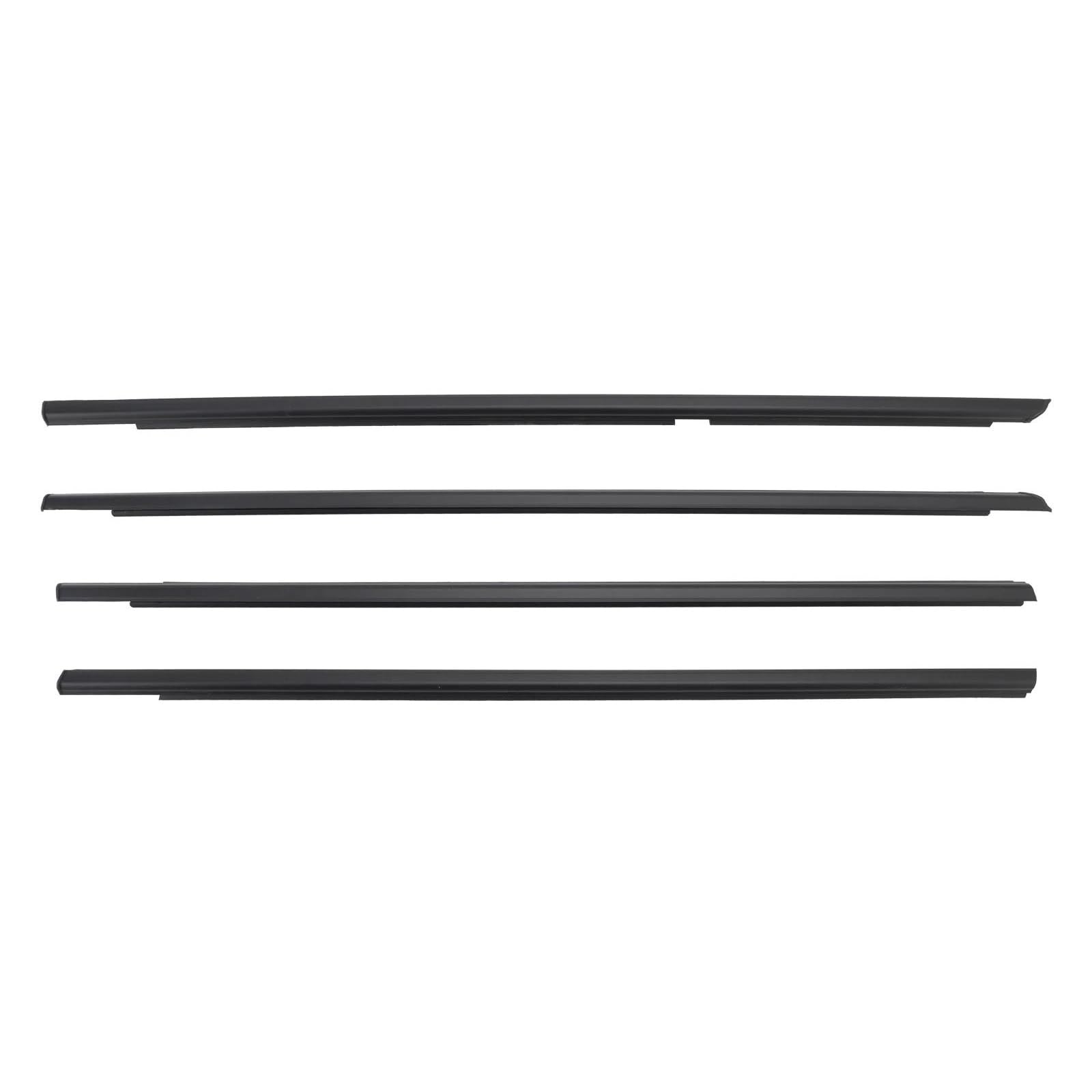 Crjimx One Color 4Pcs Door Glass Belt Outer Molding Weatherstrip For Suzuki For Grand For Vitara 2009 2010 2011 2012 2013